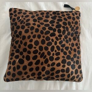 Clare V Leopard Foldover Clutch
